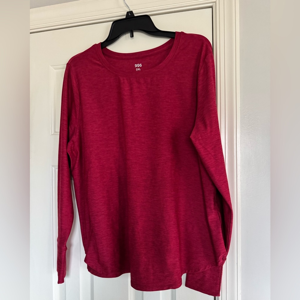 DSG Vibrant Red Long Sleeve Shirt 2XL